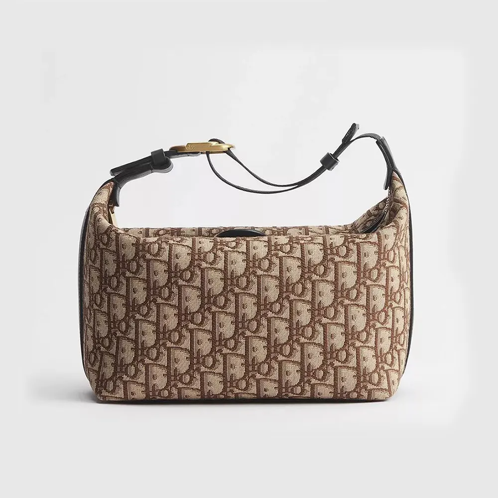 Dior Men Jett Pouch Brown Dior Oblique Jacquard 2DBCA612YUS (1) Dior Men Jett Pouch Brown Dior Oblique Jacquard 2DBCA612YUS