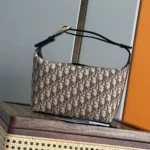 Dior Men Jett Pouch Brown Dior Oblique Jacquard 2DBCA612YUS