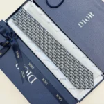 Dior Men Oblique Tie Gray Silk 03C1046A0330C835