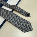 Dior Men Oblique Tie Gray Silk 03C1046A0330C835