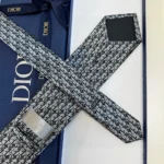 Dior Men Oblique Tie Gray Silk 03C1046A0330C835