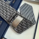 Dior Men Oblique Tie Gray Silk 03C1046A0330C835