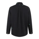 Dior Men Overshirt with Dior Clover Embroidery Black Cotton Twill 683D585A3044