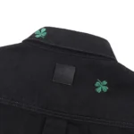 Dior Men Overshirt with Dior Clover Embroidery Black Cotton Twill 683D585A3044