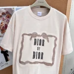 Dior Men Oversized Embroidered Book Cover T-Shirt Pink Cotton Jersey 643T12A4C65