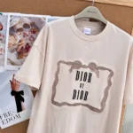 Dior Men Oversized Embroidered Book Cover T-Shirt Pink Cotton Jersey 643T12A4C65