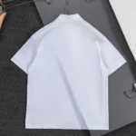Dior Men Polo Shirt with Dior Clover Embroidery White Cotton Piqué
