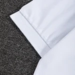 Dior Men Polo Shirt with Dior Clover Embroidery White Cotton Piqué