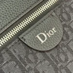 Dior Men Rider Zipped Messenger Bag Black Dior Oblique Jacquard and Black Grained Calfskin - Image 10