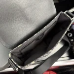 Dior Men Saddle Heritage Messenger Bag with Flap Beige and Black Dior Oblique Jacquard