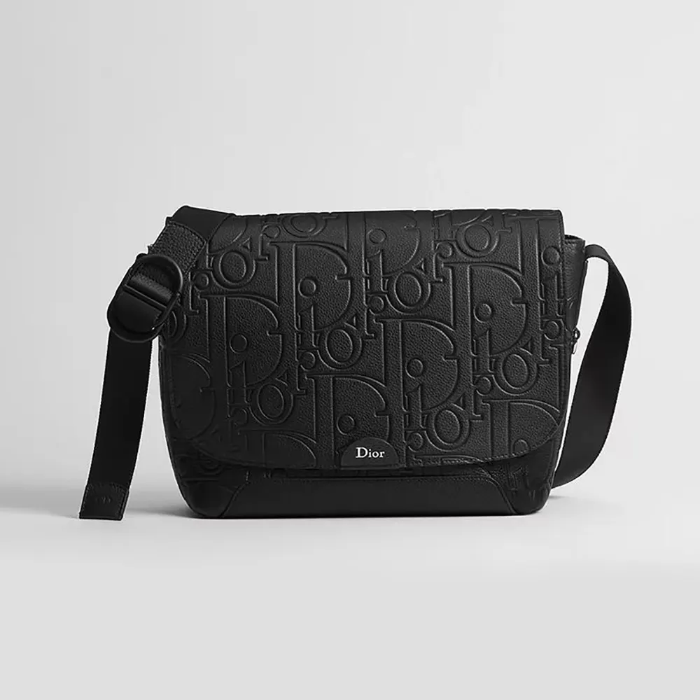 Dior Men Small Dior Jett Messenger Bag with Flap Black Dior Gravity Leather (1) Dior Men Small Dior Jett Messenger Bag with Flap Black Dior Gravity Leather