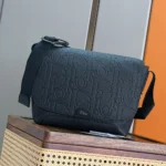 Dior Men Small Dior Jett Messenger Bag with Flap Black Dior Gravity Leather