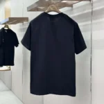 Dior Men T-Shirt with Dior Secret Garden Motif Relaxed Fit Black Cotton Jersey