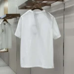 Dior Men T-Shirt with Dior Secret Garden Motif Relaxed Fit White Cotton Jersey