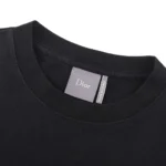 Dior Women T-Shirt with Embroidery Relaxed Fit Black and White Cotton Jersey 693J661A3282