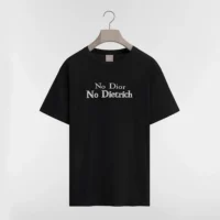 Dior Women T-Shirt with Pocket Relaxed Fit Gray Cotton Jersey 683J696F3036