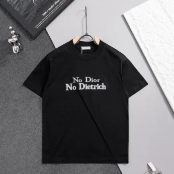 Dior Women T-Shirt with Pocket Relaxed Fit Gray Cotton Jersey 683J696F3036