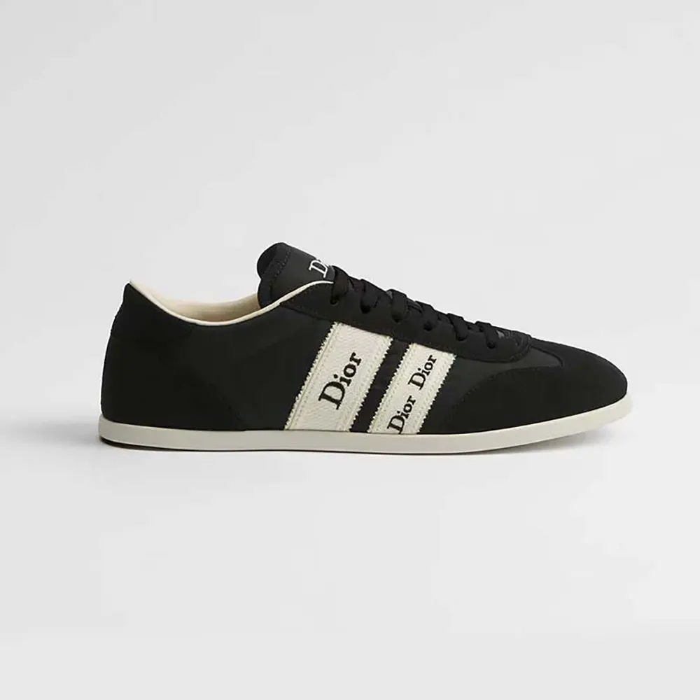 Dior Unisex Ribbon Sneaker Black Suede Calfskin and Technical Fabric KCK554TFS (1) Dior Unisex Ribbon Sneaker Black Suede Calfskin and Technical Fabric KCK554TFS