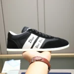 Dior Unisex Ribbon Sneaker Black Suede Calfskin and Technical Fabric KCK554TFS