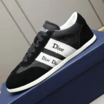 Dior Unisex Ribbon Sneaker Black Suede Calfskin and Technical Fabric KCK554TFS