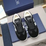 Dior Unisex Ribbon Sneaker Black Suede Calfskin and Technical Fabric KCK554TFS