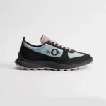 Dior Unisex Squash Sneaker Gray and Pink Suede Calfskin with Light Blue Technical Fabric