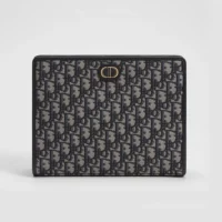 Dior Women 30 Montaigne Dea Pouch Blue Dior Oblique Jacquard S2107UTZQ