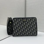 Dior Women 30 Montaigne Dea Pouch Blue Dior Oblique Jacquard S2107UTZQ
