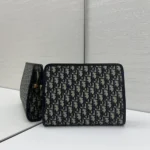 Dior Women 30 Montaigne Dea Pouch Blue Dior Oblique Jacquard S2107UTZQ