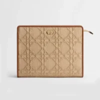 Dior Women 30 Montaigne Dea Pouch Natural Cannage Raffia S2107UMRN