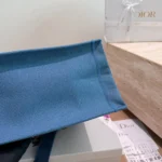 Dior Women Dioriviera Medium Dior Book Tote with Strap Blue-Greige Dior Painted Ribbon Embroidery
