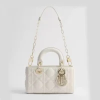 Lady D-Joy Micro Bag Latte Cannage Lambskin