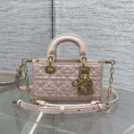 Dior Women Lady D-Joy Micro Bag Pink Cannage Lambskin with Star Motif