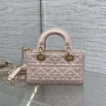 Dior Women Lady D-Joy Micro Bag Pink Cannage Lambskin with Star Motif