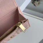 Dior Women Lady Dior Glycine Wallet Rose Tendre Cannage Lambskin S2607OUQA