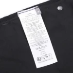 Dior Women Long Regular Jeans with Dior Clover Embroideries Black Cotton Twill