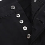 Dior Women Long Regular Jeans with Dior Clover Embroideries Black Cotton Twill