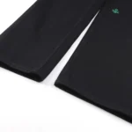 Dior Women Long Regular Jeans with Dior Clover Embroideries Black Cotton Twill