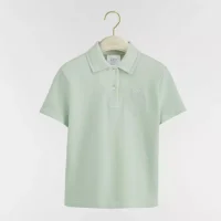 Dior Women Médaillon Embroidered Polo Shirt Green Cotton-Blend Piqué 623T16A4C95