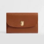 Dior Women Médaillon Envelope Pouch with Strap Marron Bobby and Lingerie Pink Grained Calfskin