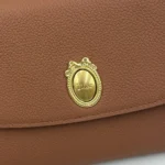 Dior Women Médaillon Envelope Pouch with Strap Marron Bobby and Lingerie Pink Grained Calfskin