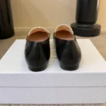 Dior Women Médaillon Loafer Black and White Lambskin KDF215LAB