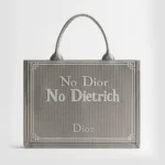 Dior Women Medium Dior Book Tote with Strap Blue-Greige No Dior No Dietrich Embroidery