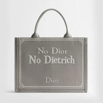 Dior Women Medium Dior Book Tote with Strap Blue-Greige No Dior No Dietrich Embroidery