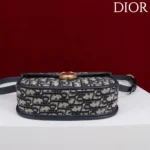 Dior Women Medium Dior Médaillon Flap Bag Blue Dior Oblique Jacquard