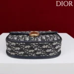 Dior Women Medium Dior Médaillon Flap Bag Blue Dior Oblique Jacquard