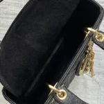 Dior Women Lady Dior Dioramour Bag Black Cannage Lambskin with Star Motif