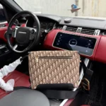Dior Men Small Dior Jett Messenger Bag with Flap Brown Dior Oblique Jacquard