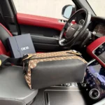 Dior Men Small Dior Jett Messenger Bag with Flap Brown Dior Oblique Jacquard
