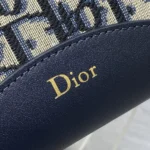 Dior Women Small Dior Médaillon Bucket Bag Blue Dior Oblique Jacquard M1531QTZQ
